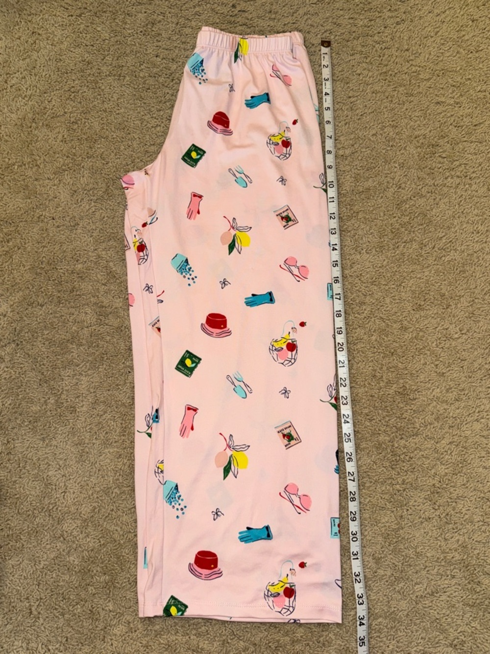 kate spade Light Pink Printed Two-Piece Pajama Set - Picture 10 of 13